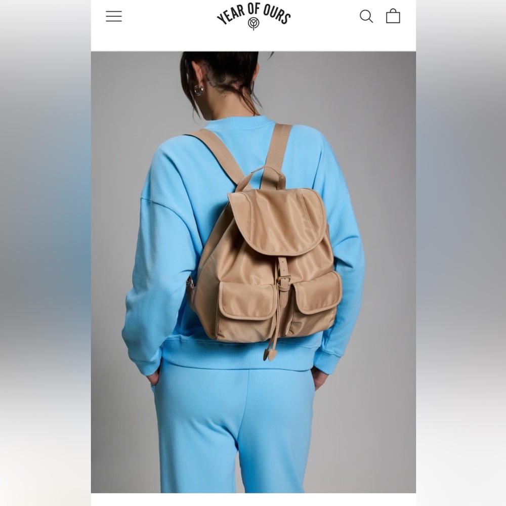 Year of ours Tan Backpack brand new